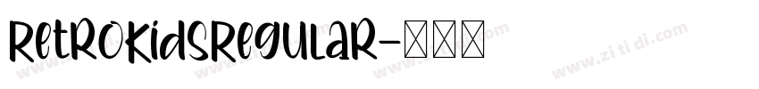 RetroKidsRegular字体转换
