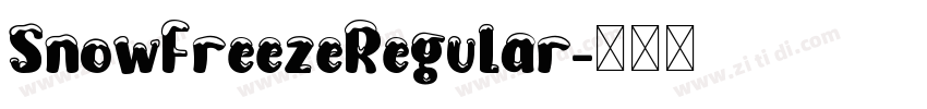 SnowFreezeRegular字体转换