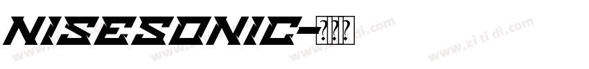 NiseSonic字体转换