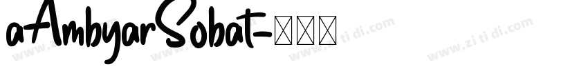 aAmbyarSobat字体转换