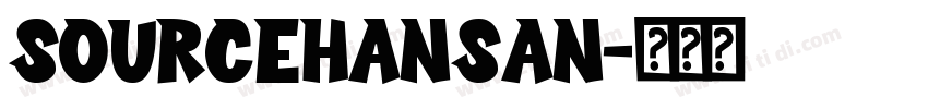sourcehansan字体转换