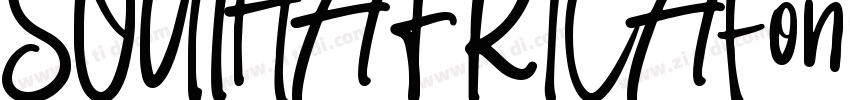 SOUTHAFRICAfont字体转换