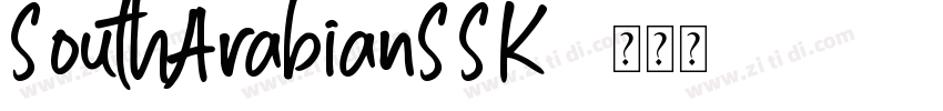 SouthArabianSSK字体转换