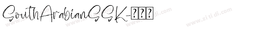 SouthArabianSSK字体转换