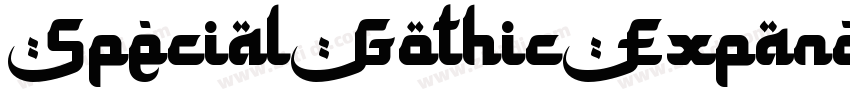 SpecialGothicExpande字体转换