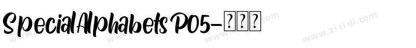 SpecialAlphabetsP05字体转换