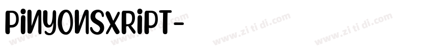 PinyonSxript字体转换