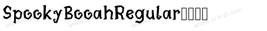 SpookyBooahRegular字体转换