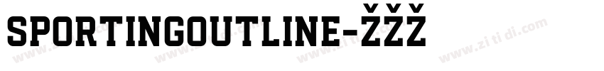 SportingOutline字体转换