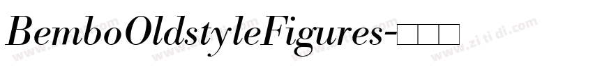 BemboOldstyleFigures字体转换