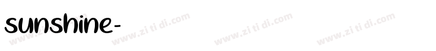 sunshine字体转换