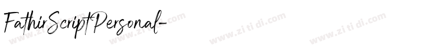 FathirScriptPersonal字体转换