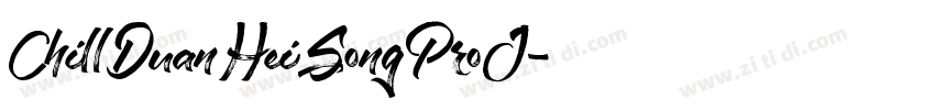 ChillDuanHeiSongProJ字体转换