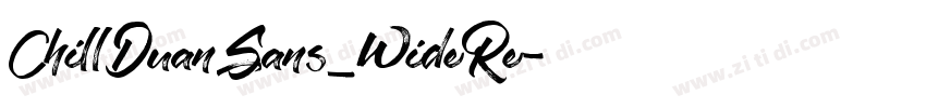 ChillDuanSans_WideRe字体转换