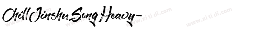 ChillJinshuSongHeavy字体转换