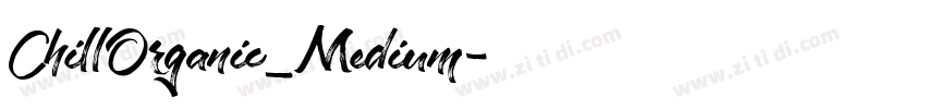 ChillOrganic_Medium字体转换
