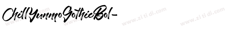 ChillYunmoGothicBol字体转换