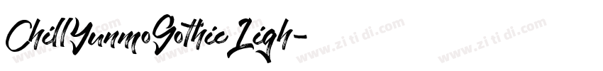 ChillYunmoGothicLigh字体转换