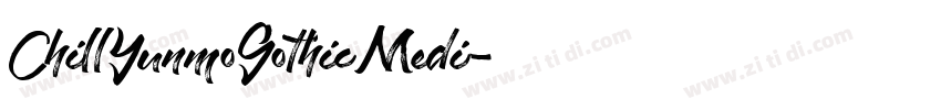 ChillYunmoGothicMedi字体转换