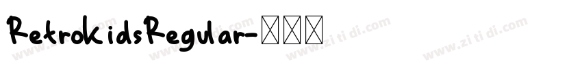 RetroKidsRegular字体转换