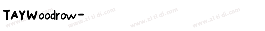 TAYWoodrow字体转换
