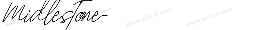 Midlestone字体转换