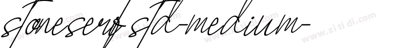 stoneserifstd-medium字体转换