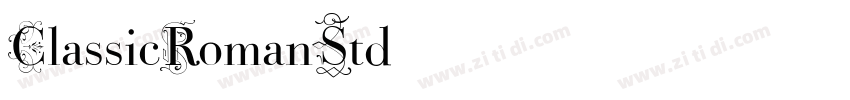 ClassicRomanStd字体转换