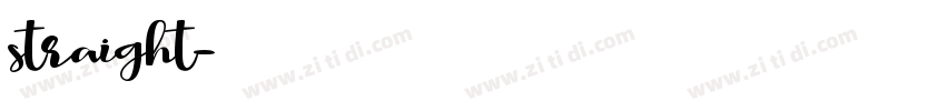 straight字体转换