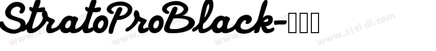 StratoProBlack字体转换