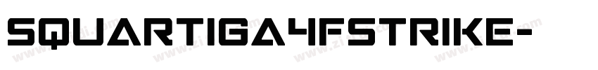 Squartiga4FStrike字体转换
