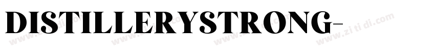 DistilleryStrong字体转换