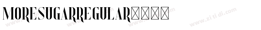 MoreSugarRegular字体转换