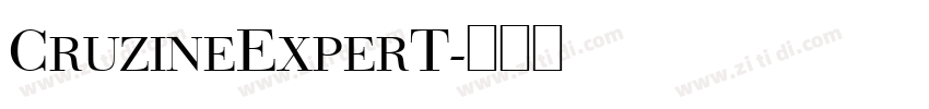CruzineExperT字体转换