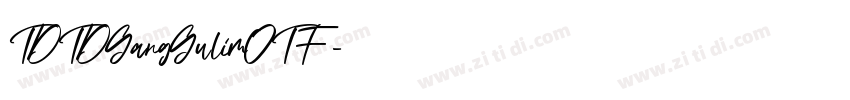 TDTDGangGulimOTF字体转换