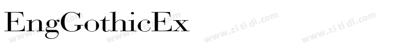 EngGothicExtNormal字体转换