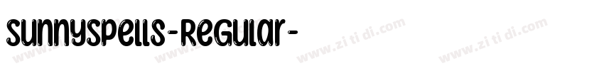 SunnySpells-Regular字体转换