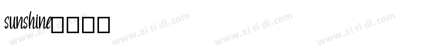 sunshine字体转换