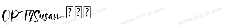 OPTISusan字体转换