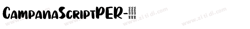 CampanaScriptPER字体转换