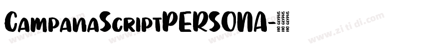 CampanaScriptPERSONA字体转换