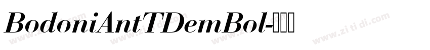 BodoniAntTDemBol字体转换