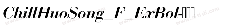 ChillHuoSong_F_ExBol字体转换