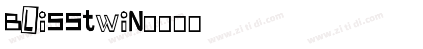 Blisstwin字体转换