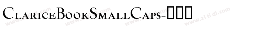 ClariceBookSmallCaps字体转换