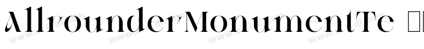 AllrounderMonumentTe字体转换