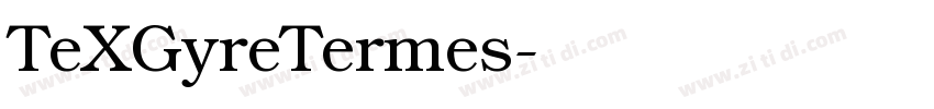 TeXGyreTermes字体转换