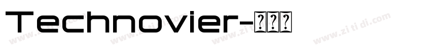Technovier字体转换