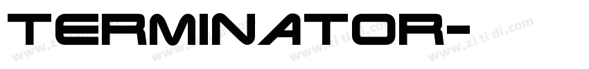 Terminator字体转换