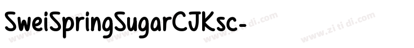 SweiSpringSugarCJKsc字体转换